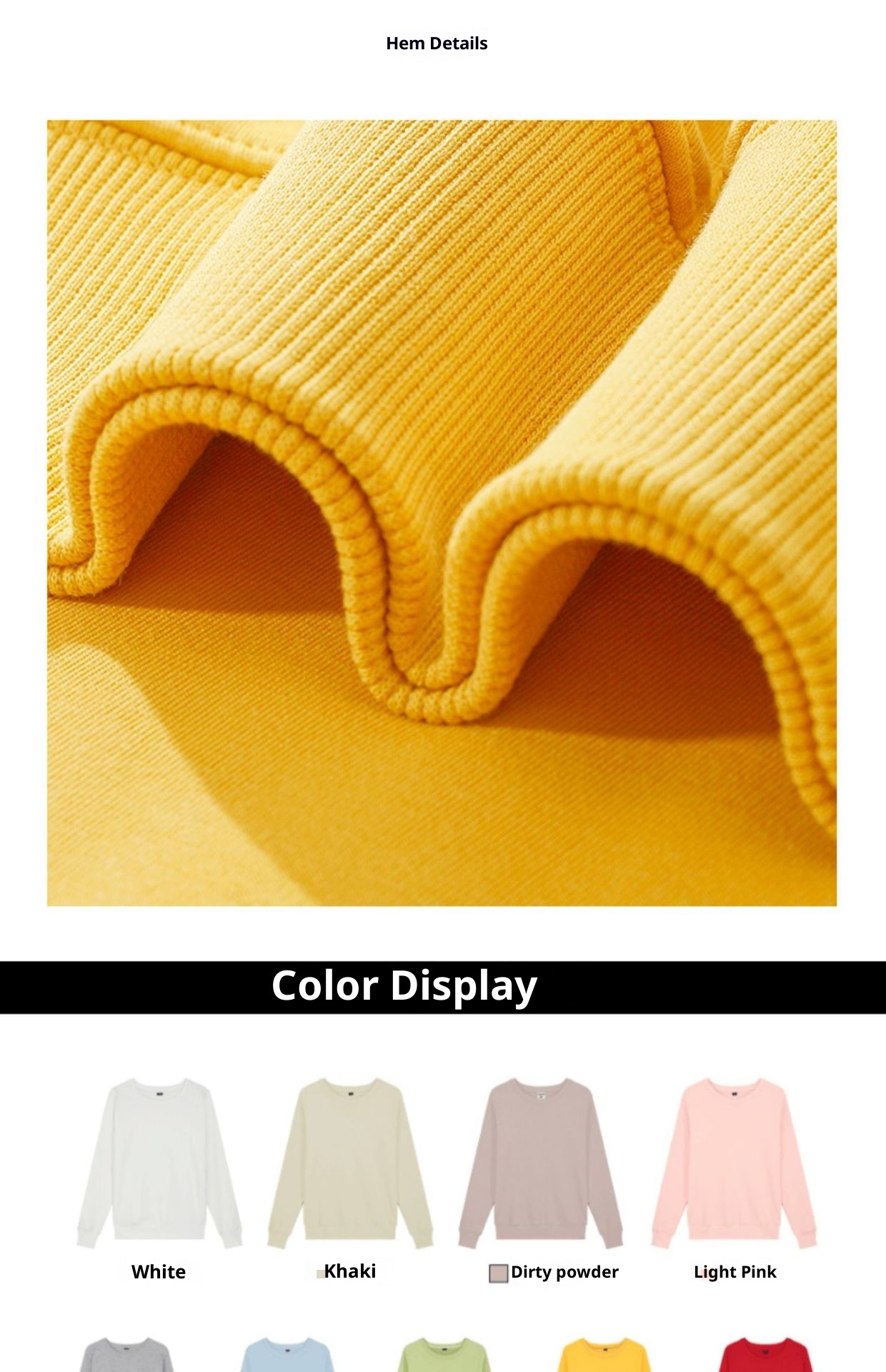 Felpa girocollo spessa con fodera in pile pesante da 600 g di alta qualità, personalizzata, abbigliamento da lavoro, rossa, riunione annuale_voghion.com