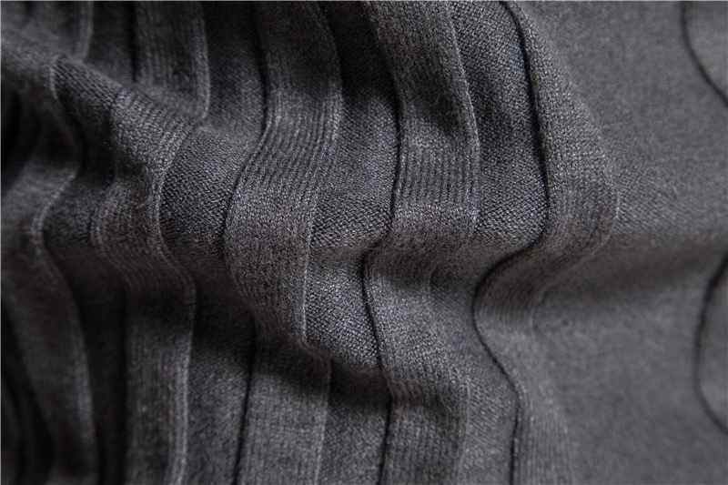 boy Boy Boy Boy Warm Base Layer Shirt For Men, New Men's Large Size Knitted Pullover Sweater, Solid Color Casual High Neck Autumn Red_voghion.com