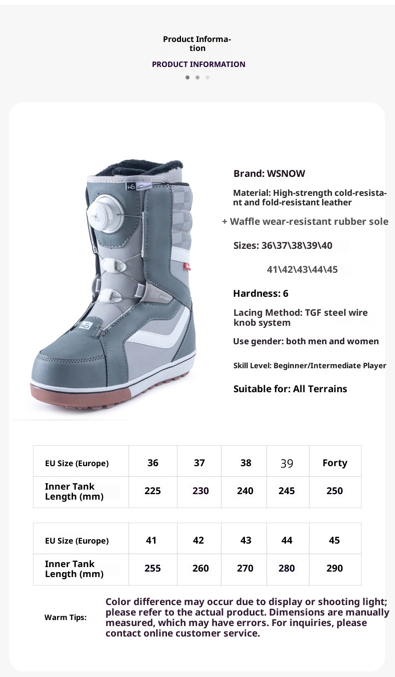 Zees Clearance WS Boots Freestyle Carving Snowboard Skiausrüstung Schneeschuhe_voghion.com