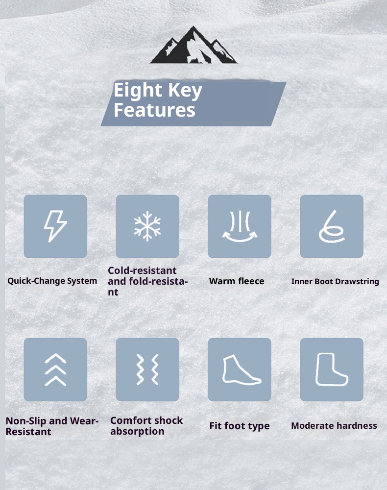 Zees Adult Snowboard BOA Staaldraad Gesp Snel Draagbare Schoenen Heren en Dames Ski-uitrusting Warme Antislip Sneeuwlaarzen_voghion.com