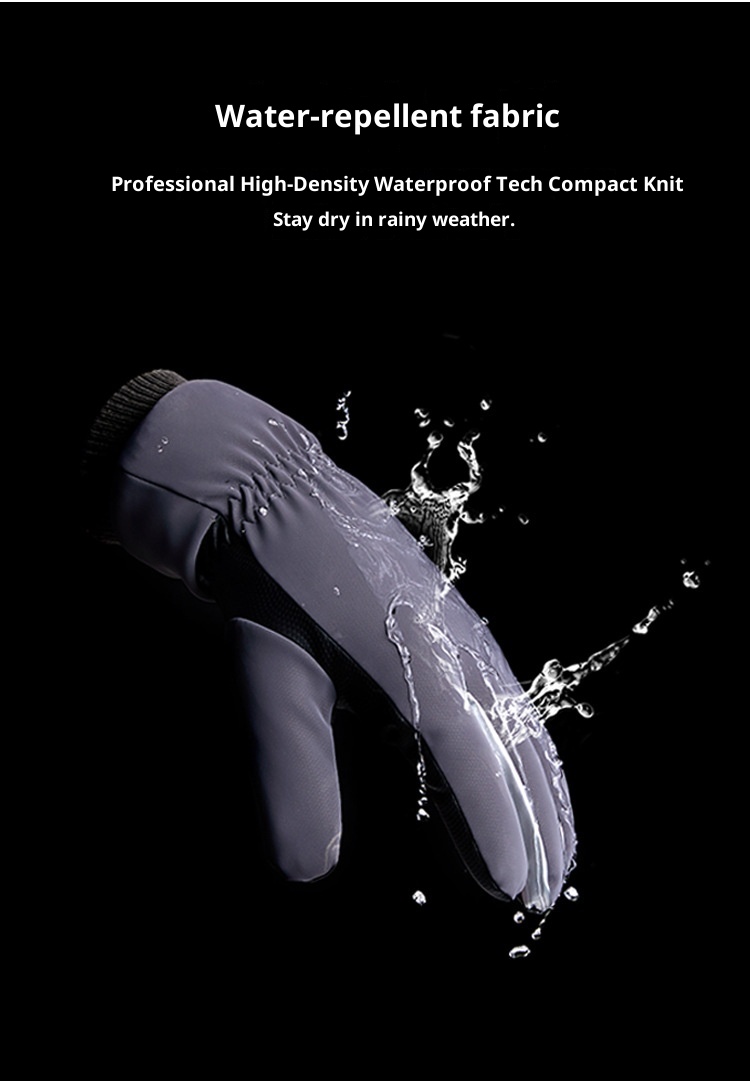 Guanti da ciclismo invernali antifreddo caldi per uomo e donna, foderati in pile, spessi, antivento, per bici elettrica_voghion.com