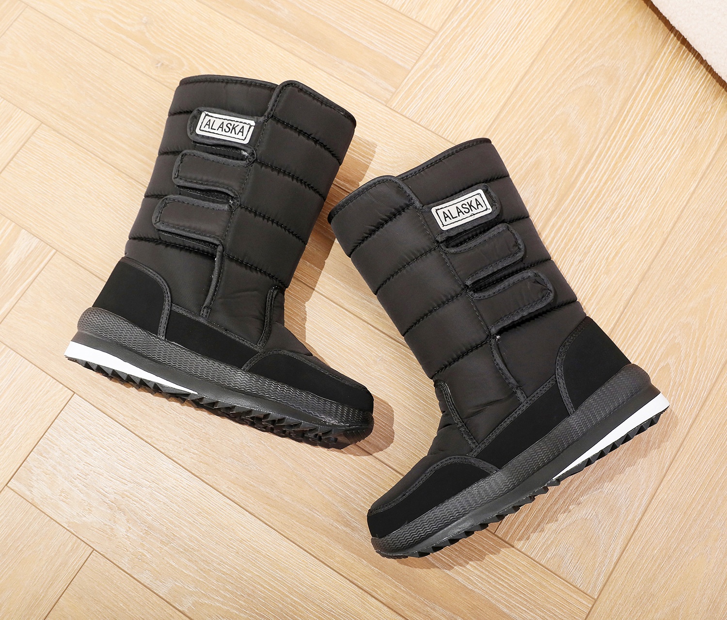 Zees Winter New Shoes Women, Northeast Snow For Men, Thickened Warm Thick-Soled Non-Slip Outdoor Ski Cotton Boots_voghion.com