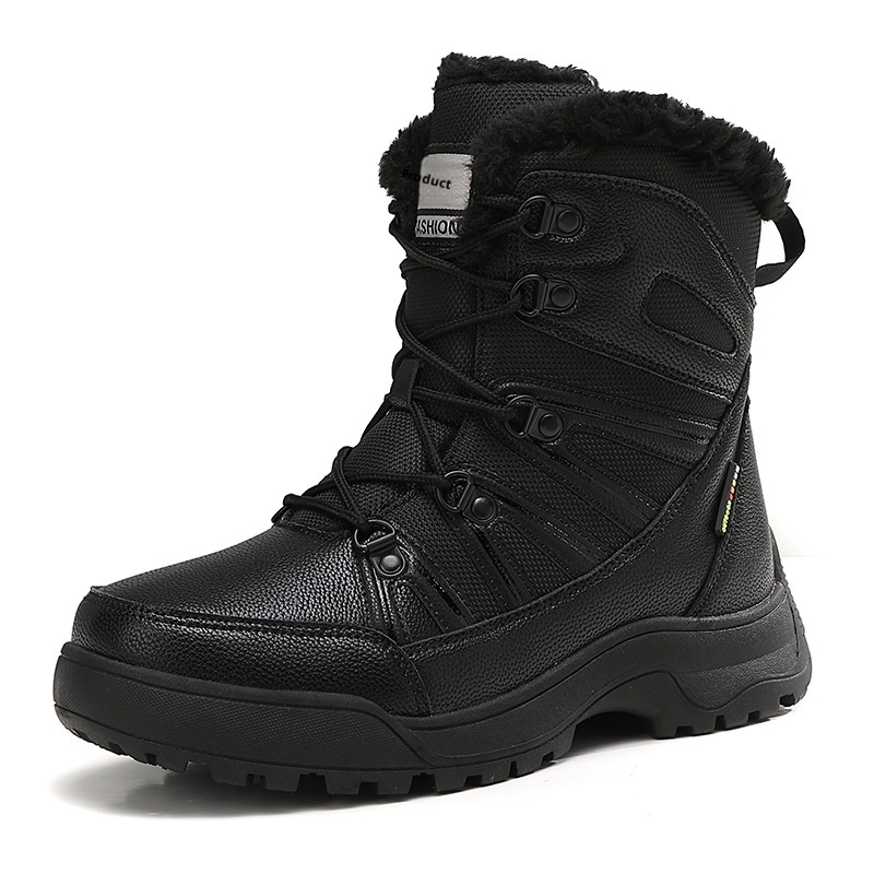 Zees Dames Outdoor Wandelschoenen Sneeuwschoenen Waterdicht Antislip Winter Fleece Gevoerd Verdikt Skischoenen Hoog Top Northeast Katoenen Schoenen_voghion.com