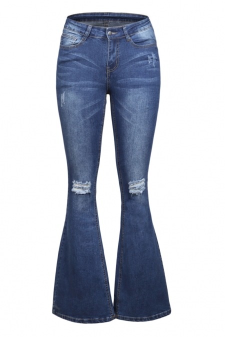 ChicShe Trendy European And American Foreign Trade Hot Flared Combo Independent Station Jeans_voghion.com