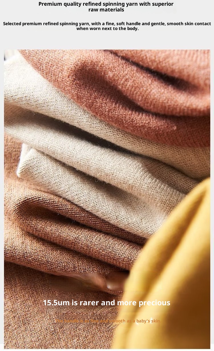 boy Boy Boy Boy Autumn Winter New High Collar Sweater Men Solid Color Inner Layer Knitted Men's Casual Business Slim Fit Base Shirt_voghion.com