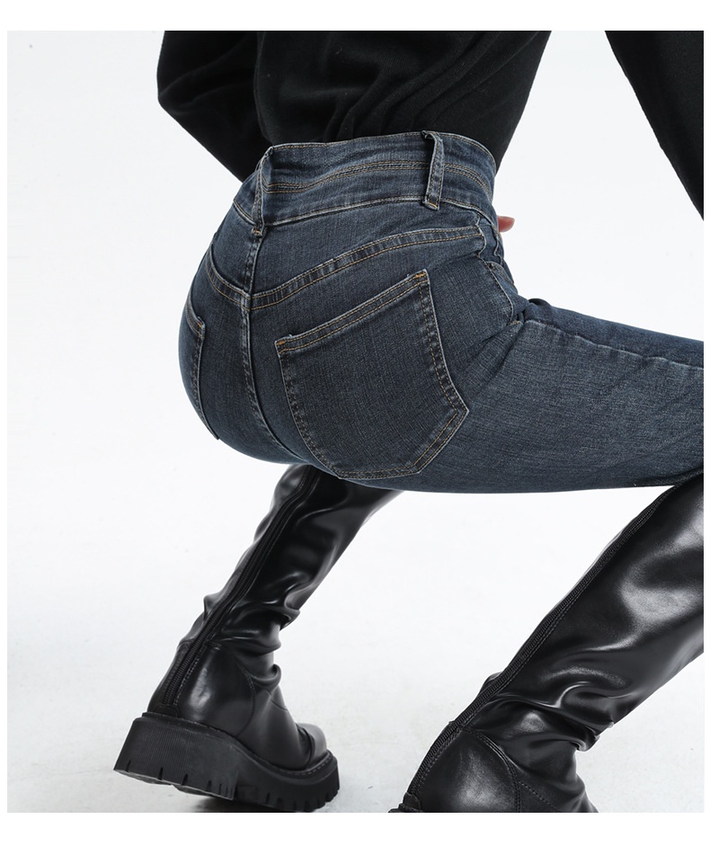 ChicShe Skinny Jeans Women 2025 Winter New High Waist Slimming Stretch Pencil Pants For Petite Spring And Autumn_voghion.com