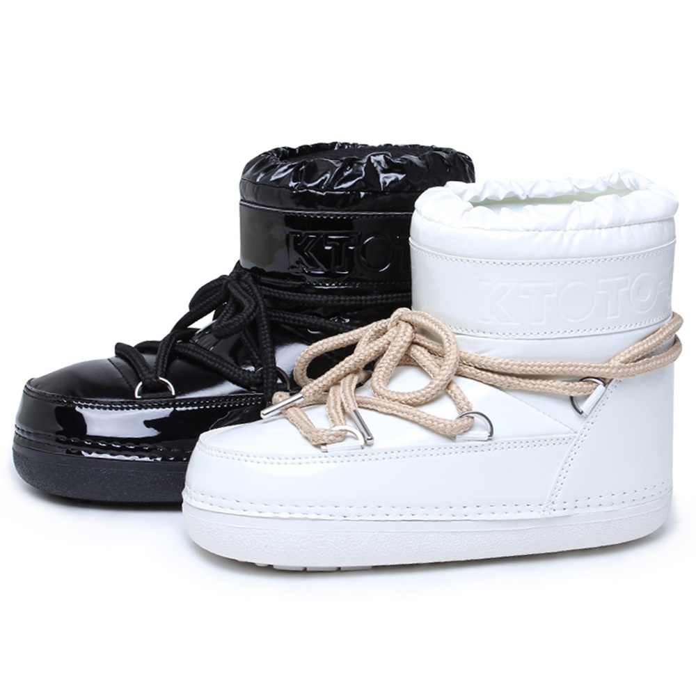 Zees Y032 Ciepłe śniegowe buty damskie 2025 Nowe zimowe damskie buty Moon z cienką podeszwą do połowy łydki, wodoodporne_voghion.com