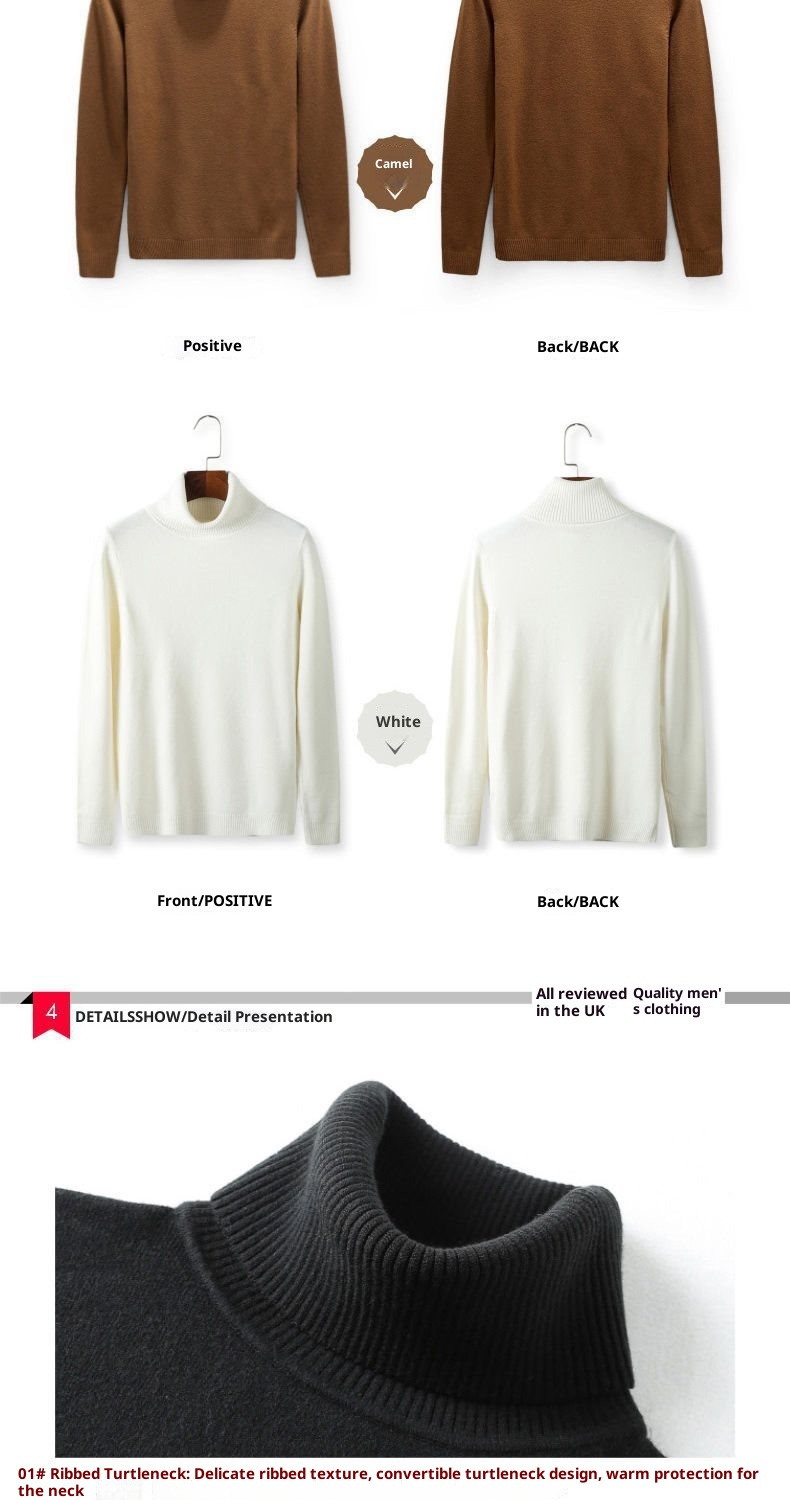 boy Boy Boy Boy Cross-Border Men's Knitted Warm Base Layer Slim Fit Half Turtleneck Korean Style Inner Wear Stylish Fuzzy Sweater Top_voghion.com