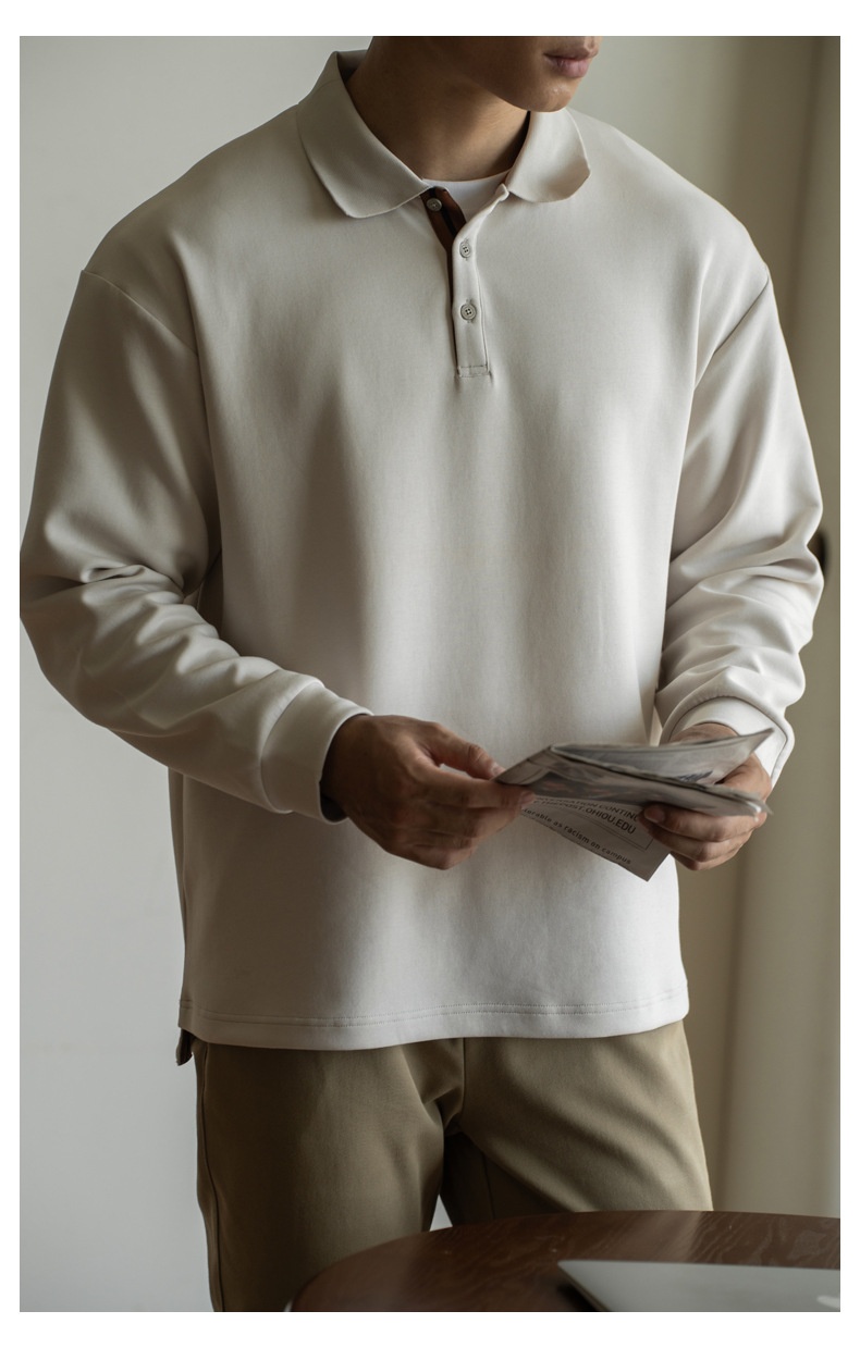 ragazzo Ragazzo Vecchio Stile Italiano in Cotone Tridimensionale con Strato d'Aria Leggero e Caldo Polo da Uomo Autunno e Inverno 2025_voghion.com