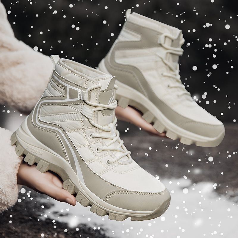 Zees Northeast Winter Boots For Women, Waterproof, Non-Slip, Warm, Fleece-Lined, Thickened, Comfortable, Outdoor Hiking, Snow_voghion.com