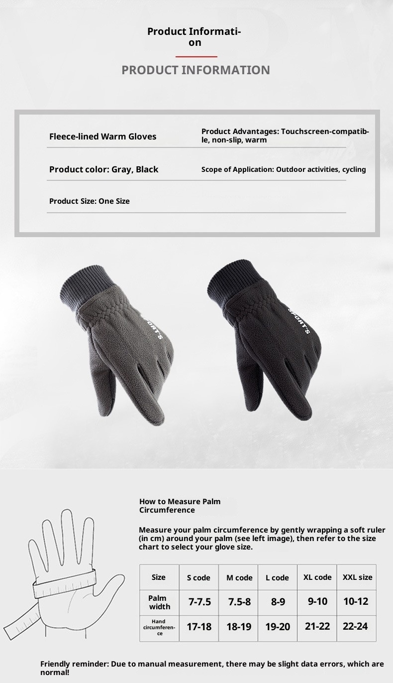 Guanti invernali da uomo, foderati in pile, spessi e caldi, per ciclismo, sport, guida, touchscreen antiscivolo, all'ingrosso_voghion.com