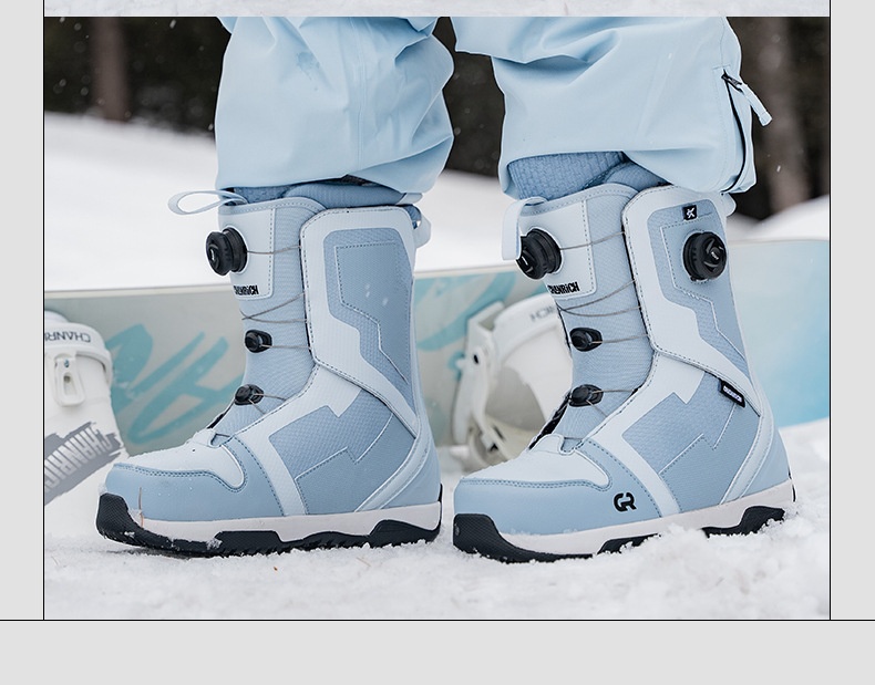 Zees CHANRICH Doppelschnallen-Snowboardschuhe Schnellverschluss für Damen und Herren, Allround-Snowboardschuhe zum Carven, Sliden, Flat-Flow-Snowboards und Freestyle-Ski_voghion.com