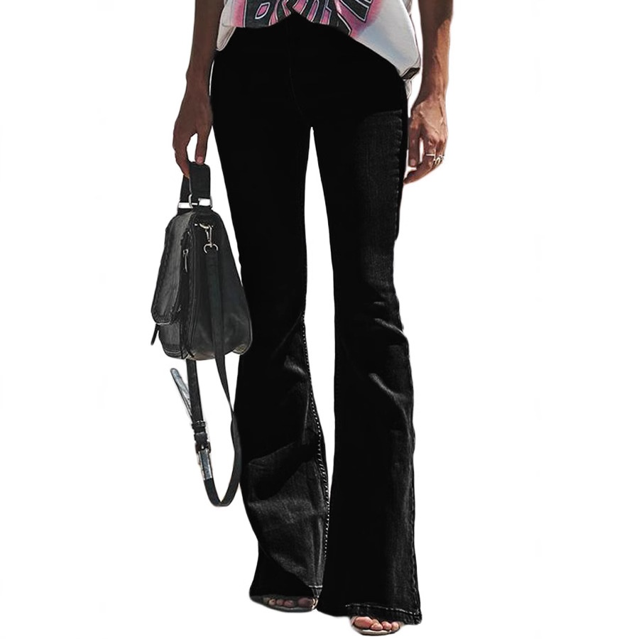 ChicShe Trendy European And American Foreign Trade Hot Flared Combo Independent Station Jeans_voghion.com