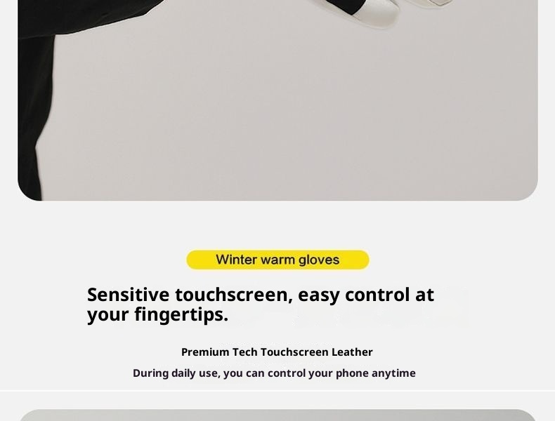 Damen-Winterhandschuhe 2024, neu, fleecegefüttert, dick, warm, kältebeständig, Touchscreen-kompatibel, winddicht, für Herren, E-Bike, Skifahren_voghion.com