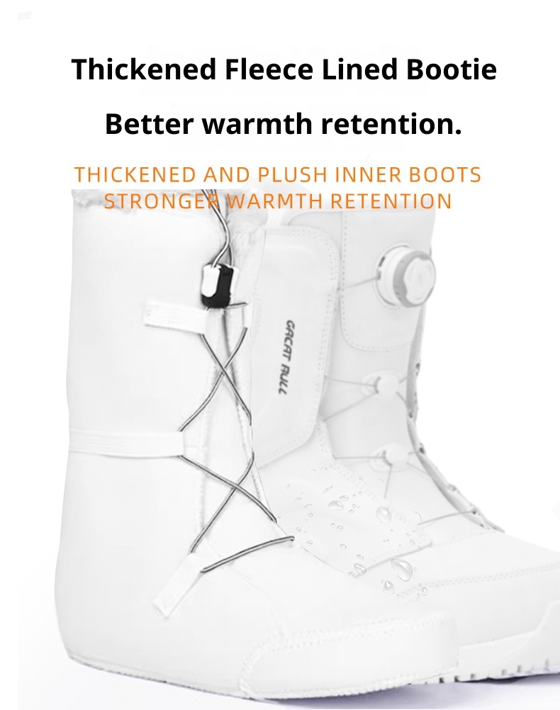 Zees GREAT URUS Snowboarding Shoes Quick Wear Ski Boots For Men And Women Park Carving Freestyle All-around Waterproof Warm_voghion.com