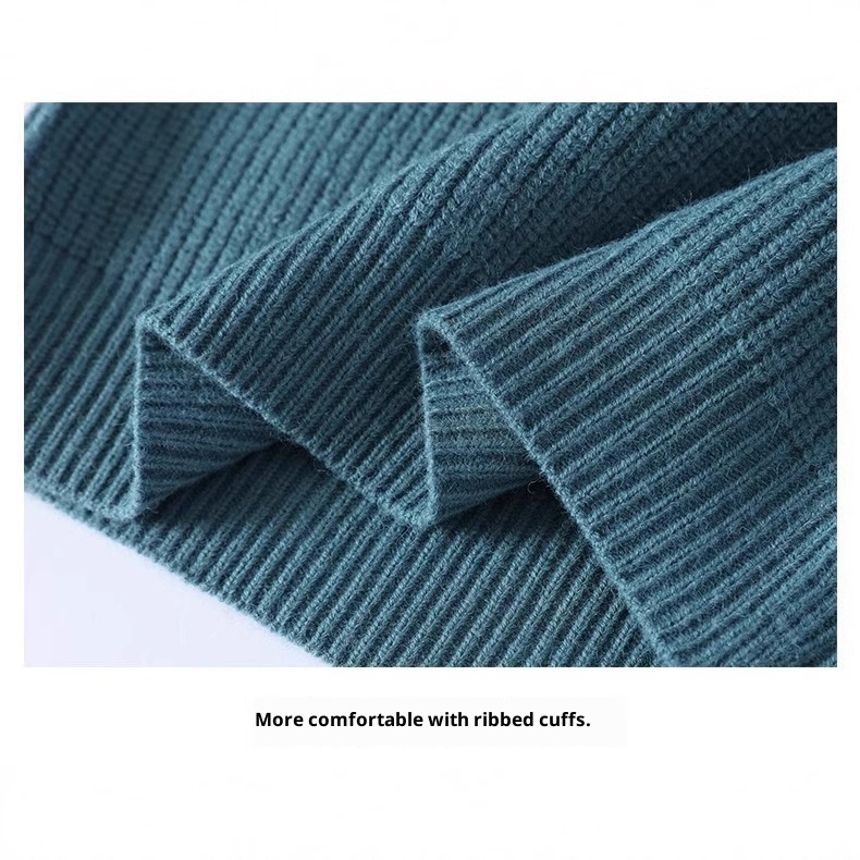 boy Boy Boy Boy Color Block Knitted Crew Neck Cashmere Warm Men's Top Casual Fashion Loose Inner Layer Base Sweater Jacket_voghion.com