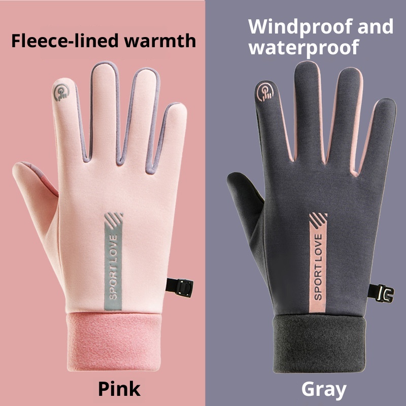 ragazzo Ragazzo Invernale Uomo e Donna, Foderato in Pile, Antivento, Resistente al Freddo, Touchscreen, Antiscivolo, Per Equitazione, Guida, Esterno_voghion.com