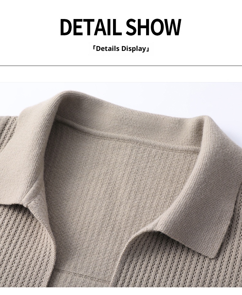 boy Boy Boy Boy Live Streaming Off-Site Dropshipping Autumn Winter Cardigan Men Solid Color Casual Men's Versatile Jacquard Knitted_voghion.com