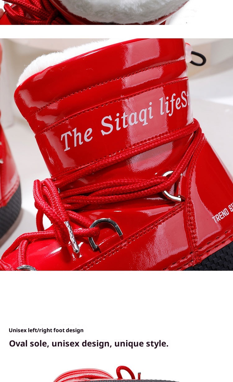 Zees Multi-Bright Color Parent-Child Children's Boys And Girls Ski Thick-Soled Space Moon Thickened Waterproof Non-Slip Warm_voghion.com