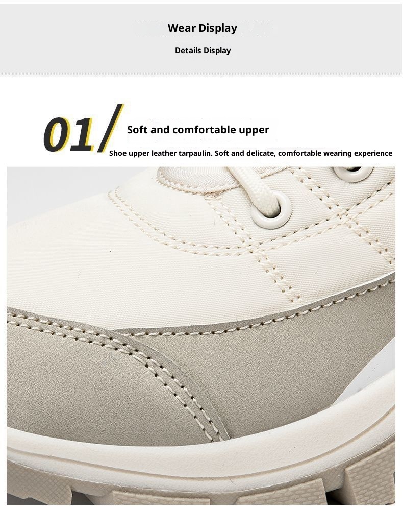 Zees Northeast Winter Boots For Women, Waterproof, Non-Slip, Warm, Fleece-Lined, Thickened, Comfortable, Outdoor Hiking, Snow_voghion.com