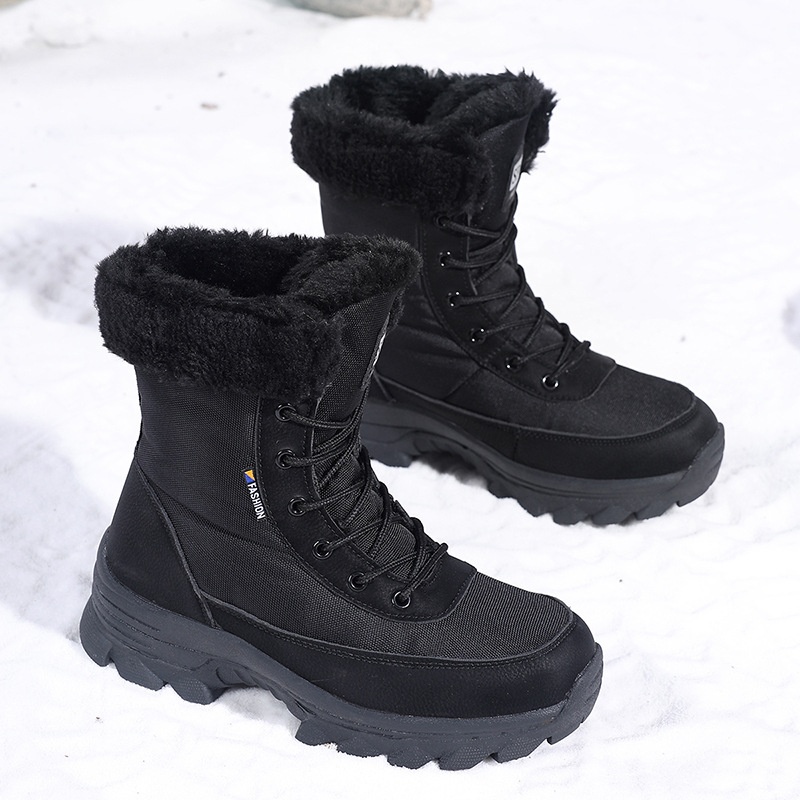 Zees Foreign Trade Outdoor antislip dikke warme katoenen schoenen voor dames Winter Northern Travel Ski Snowboots grote maat_voghion.com