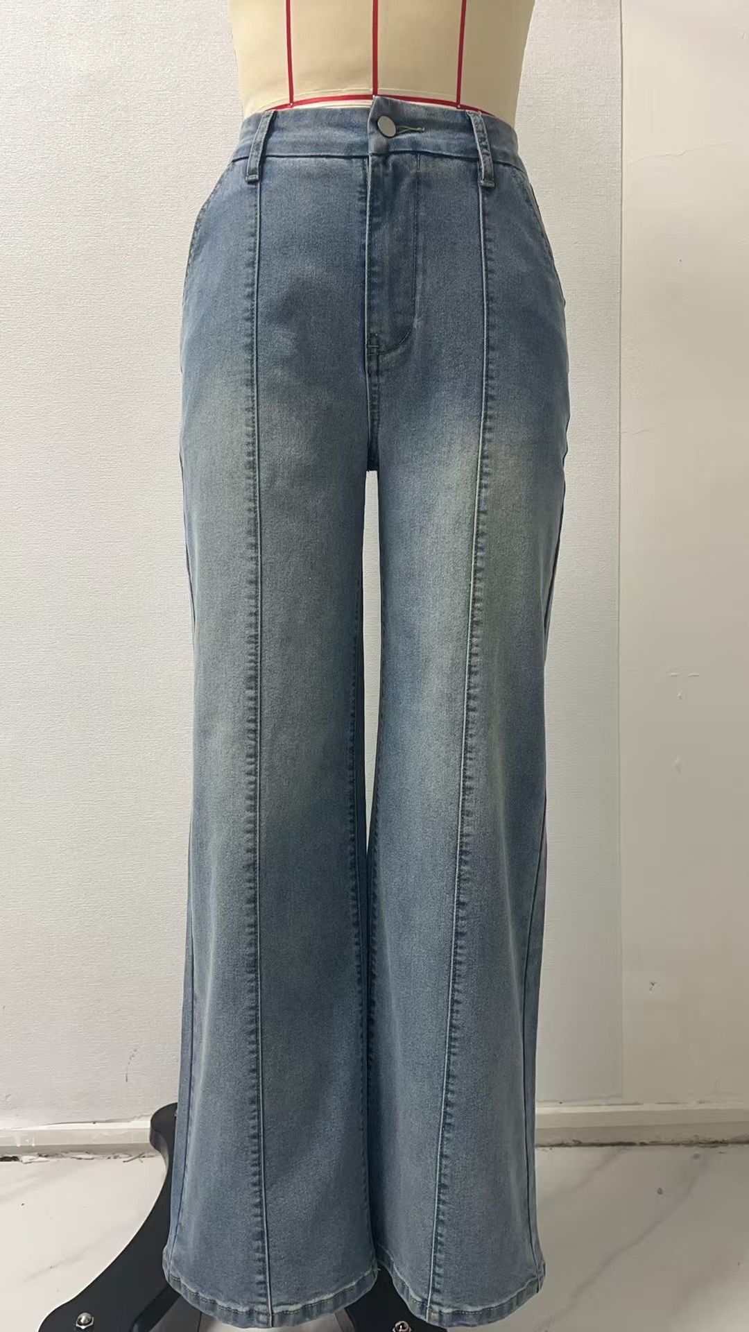 ChicShe Losse Nieuwe Grensoverschrijdende Europese en Amerikaanse Mode Rechte Broeken Gewassen Straatjeans Voor Vrouwen met een Slanke Taille_voghion.com