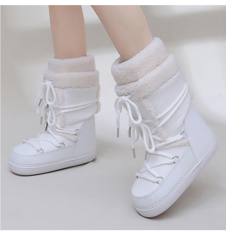 Zees Y035 Export European Lamb Wool High Tube Suede Space Women's Ski Northeast Snow Country Moon Boots Warm_voghion.com