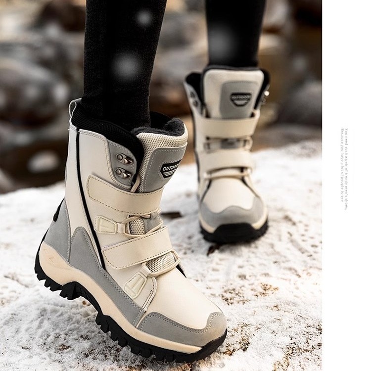 Zees Cross-Border Snow Boots Women, Mid-Calf, Warm, Fleece-Lined, Plus Size, Winter Waterproof, Non-Slip, Northeast Outdoor_voghion.com