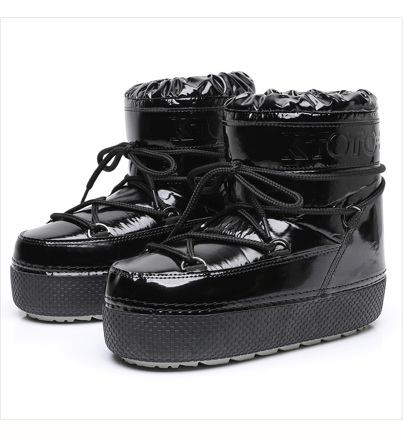 Zees Y024 Cross-Border Export To Europe, America, And Russia 2025 New Winter Moon Mid-Calf Waterproof Women's Space Boots_voghion.com