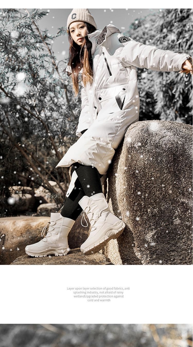 Zees Northeast Harbin Boots For Women Winter Waterproof Non-Slip Warm Fleece Lined Thickened Outdoor Hiking Snow Country_voghion.com