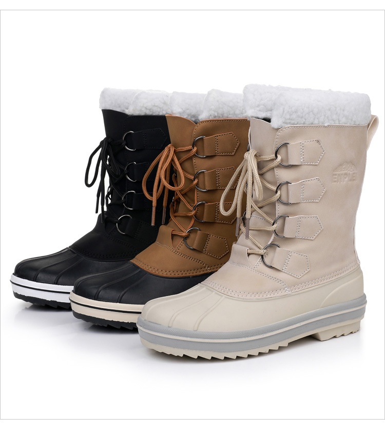 Zees Cro-Border Duck Hunting For Women, Adult Warm Snow Waterproof Outdoor Mid-Calf Boot, Export Trade To Ruia, Ski_voghion.com