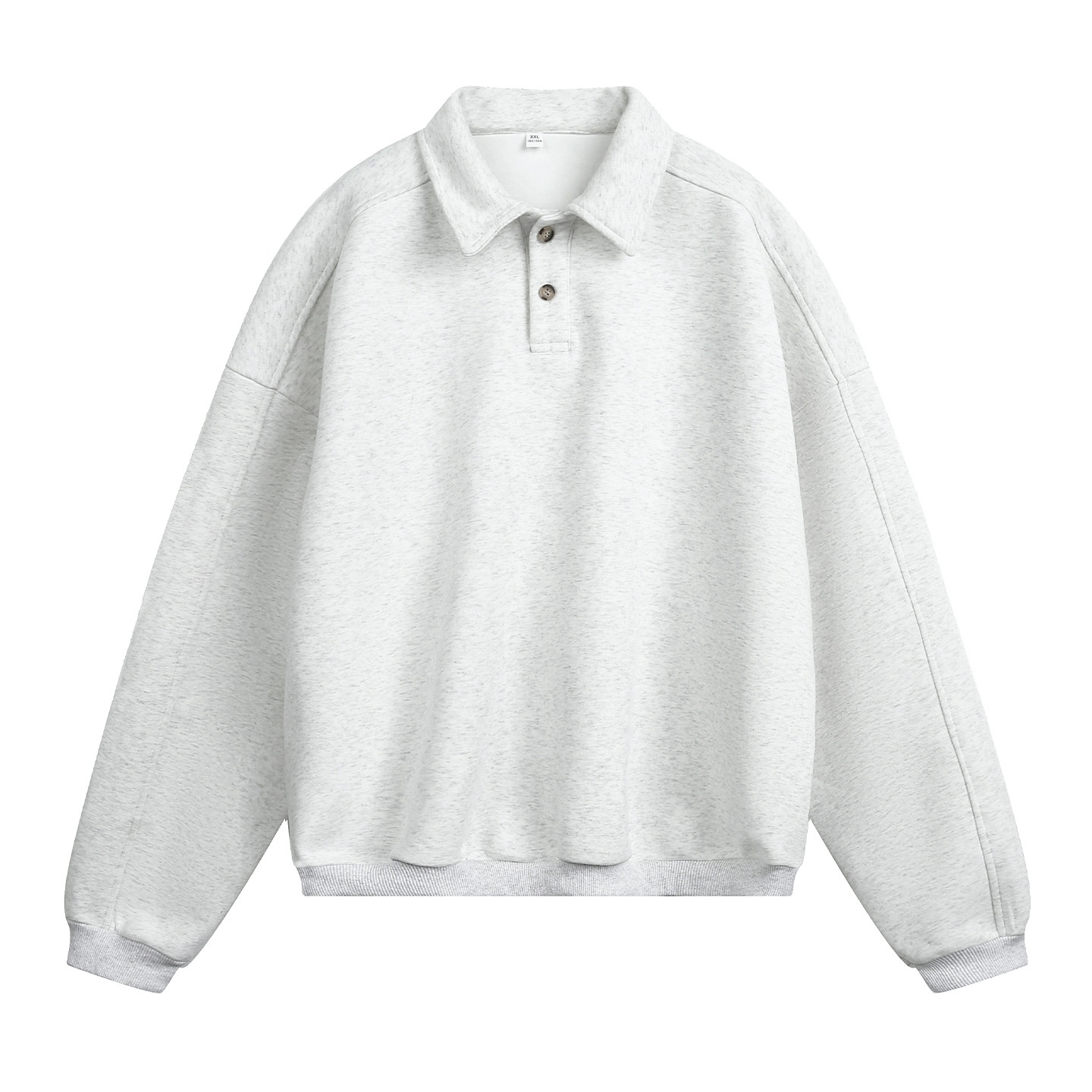 Sweat-shirt Boy Boy 380g épais à col rabattu pour homme, style automne, coupe ample, léger, style vintage Old Money_voghion.com