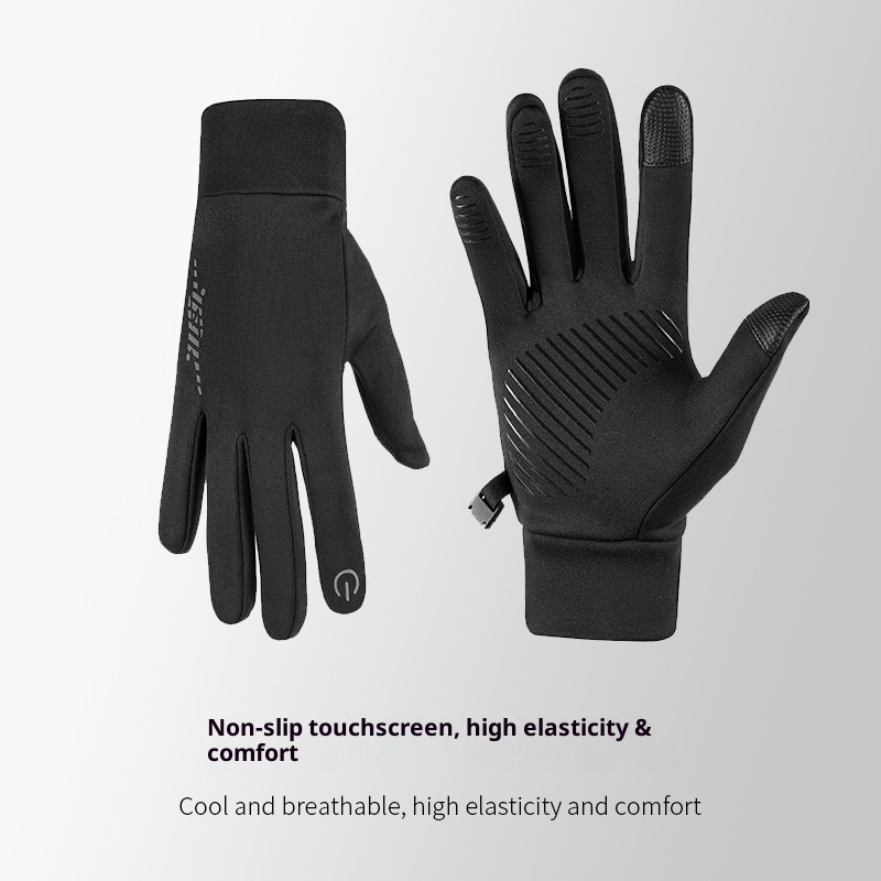 Guanti da sci e ciclismo da corsa, caldi, antiscivolo, in velluto, per uomo e donna, per attività all'aperto, autunno e inverno_voghion.com