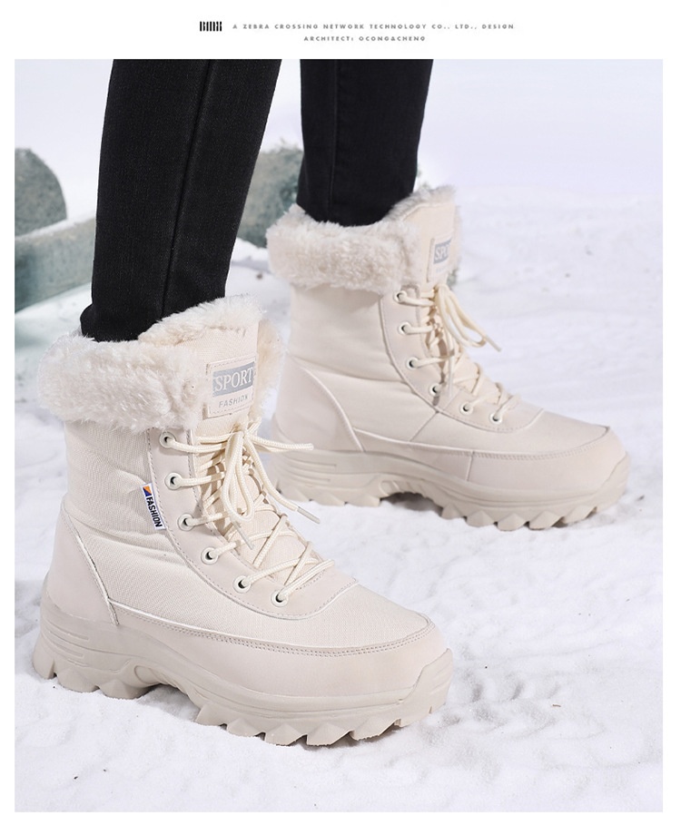 Zees Foreign Trade Outdoor antislip dikke warme katoenen schoenen voor dames Winter Northern Travel Ski Snowboots grote maat_voghion.com