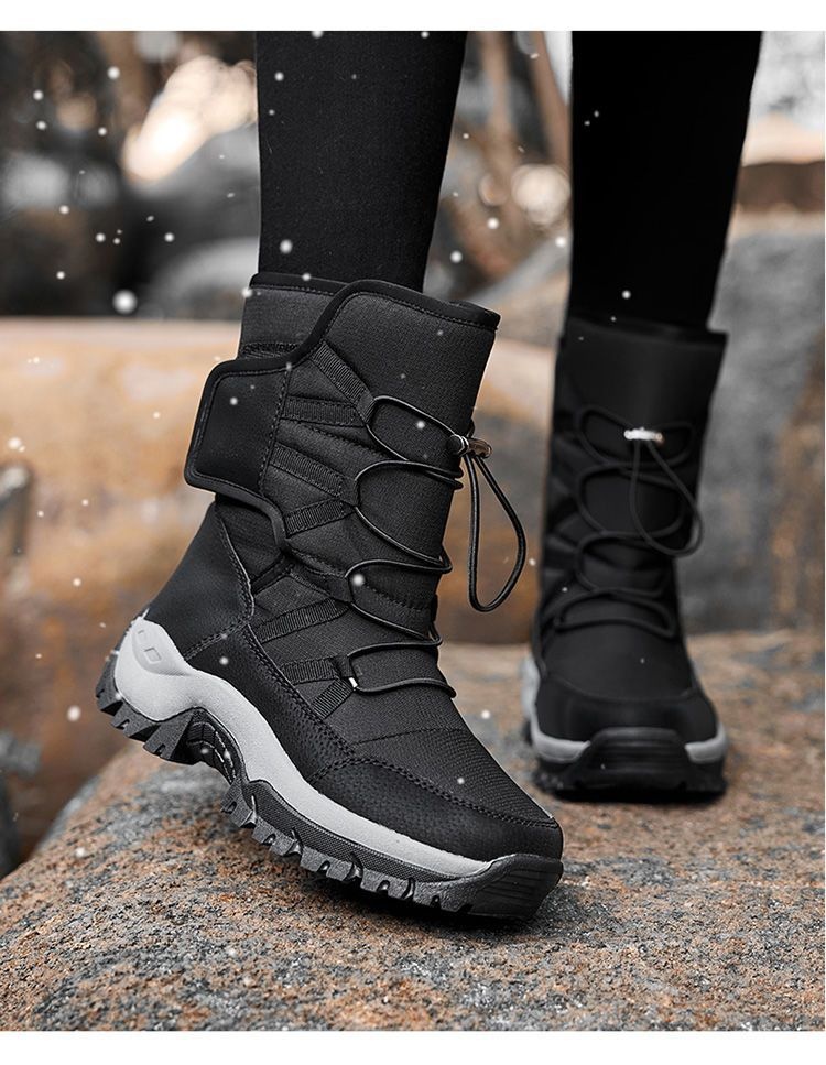 Zees Northeast Harbin Boots For Women Winter Waterproof Non-Slip Warm Fleece Lined Thickened Outdoor Hiking Snow Country_voghion.com