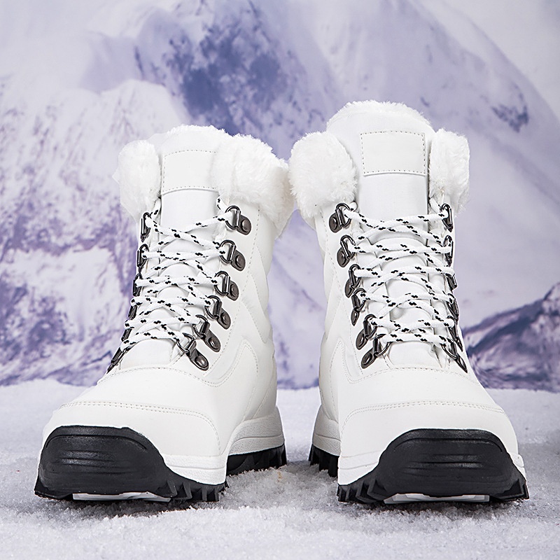 Zees Outdoor Boots 2023 Winter Warm Fleece Lined Thickened Waterproof Non-Slip Northeast Snow Village Skiing Big Cotton Shoes_voghion.com