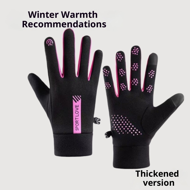 boy Boy Gloves Windproof Waterproof Touchscreen Couple Men Women Winter Cycling Skiing Sports Fleece Lined Cold-Proof Warm_voghion.com