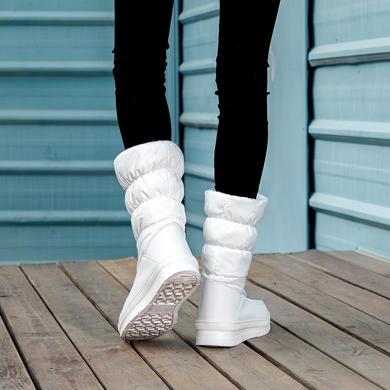 Zees Foreign Trade Cross-Border Winter Women's Snow Non-Slip Snowproof Fleece-Lined Warm Ski Resort Travel Slimming High Tube_voghion.com