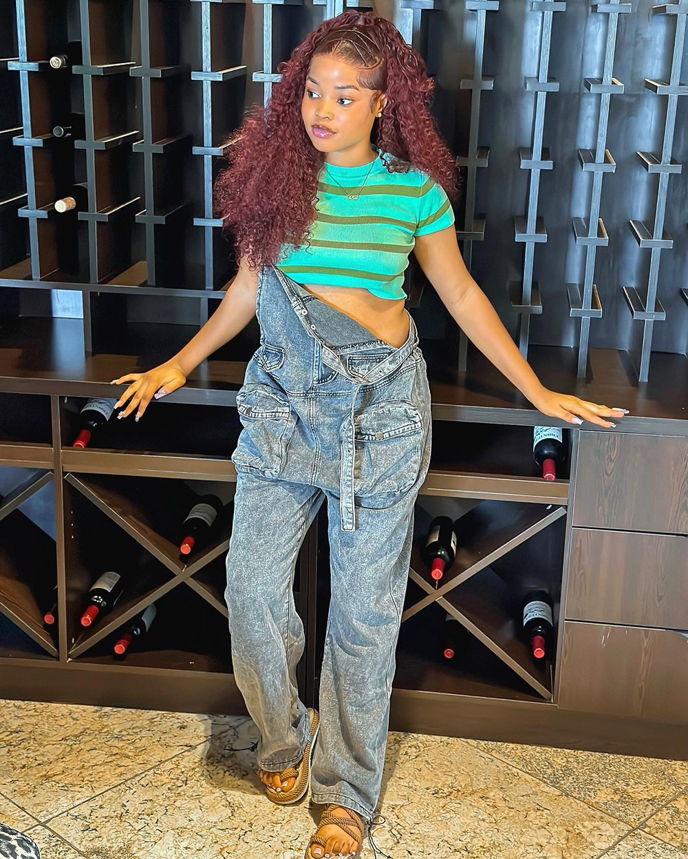 Pantaloni larghi a gamba larga con tasche larghe, stile INS, stile europeo e americano, da donna, transfrontalieri, ChicShe_voghion.com