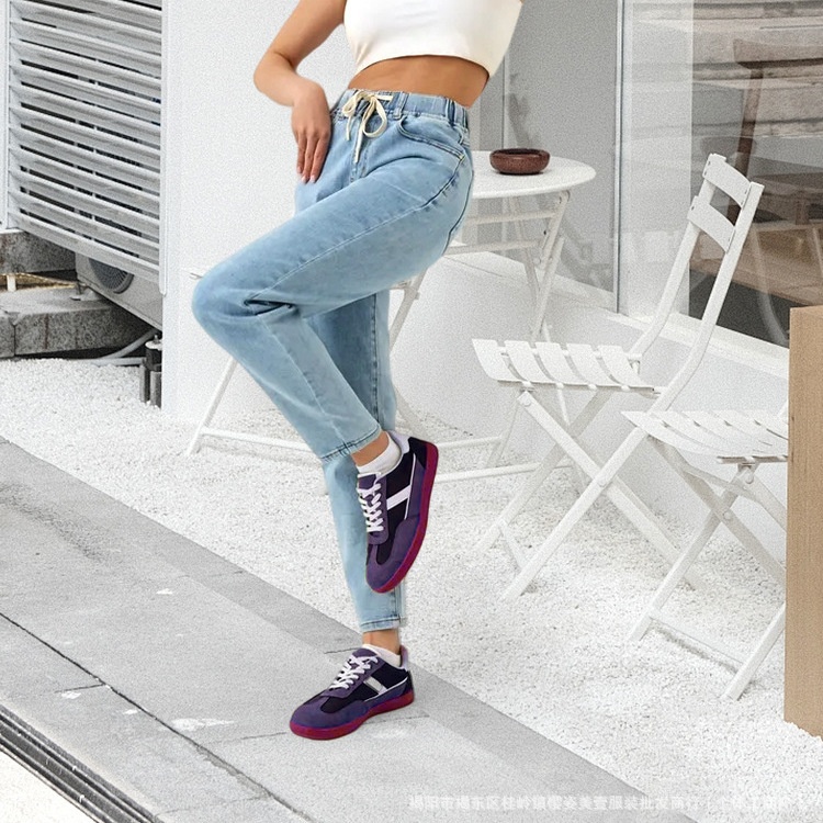 ChicShe Buitenlandse Handel Europees en Amerikaans Lente Zomer Winter Casual Veelzijdige Lange Rechte Broek Elastische Taille_voghion.com