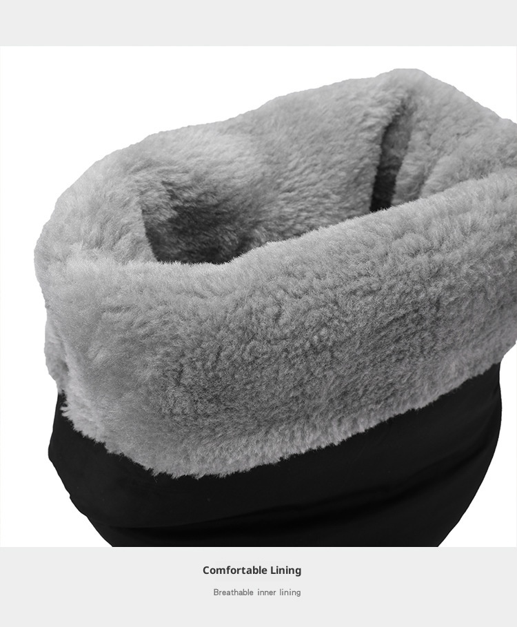 Zees Please Proceed The New Store To Place An Order For In-stock Items - Down Fabric Waterproof Thick Fur Snow High Boots_voghion.com