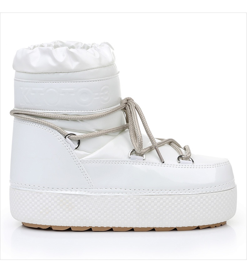 Zees Y024 Cross-Border Export To Europe, America, And Russia 2025 New Winter Moon Mid-Calf Waterproof Women's Space Boots_voghion.com