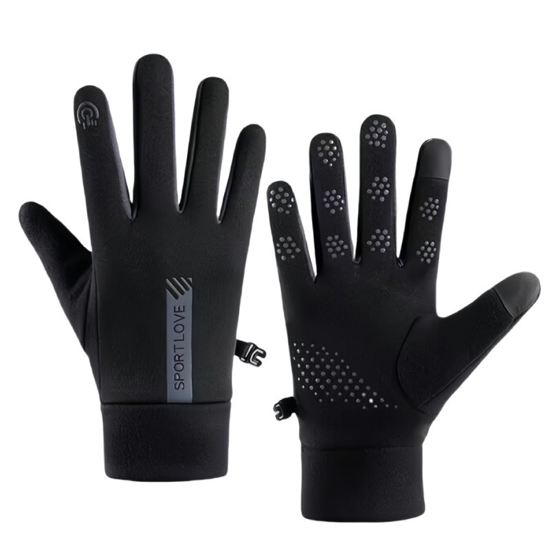 boy Boy Gloves Windproof Waterproof Touchscreen Couple Men Women Winter Cycling Skiing Sports Fleece Lined Cold-Proof Warm_voghion.com