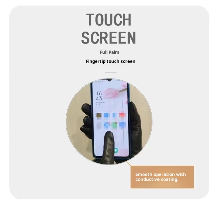 ragazzo Ragazzo Uomo Strato superiore in pelle di pecora Touchscreen Sottile foderato in pile Anti-freddo Caldo Autunno Inverno Guida Equitazione Vera pelle_voghion.com