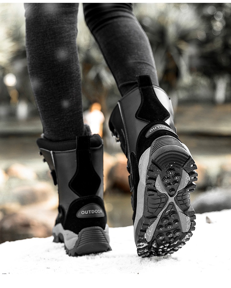 Zees Cross-Border Snow Boots Women, Mid-Calf, Warm, Fleece-Lined, Plus Size, Winter Waterproof, Non-Slip, Northeast Outdoor_voghion.com