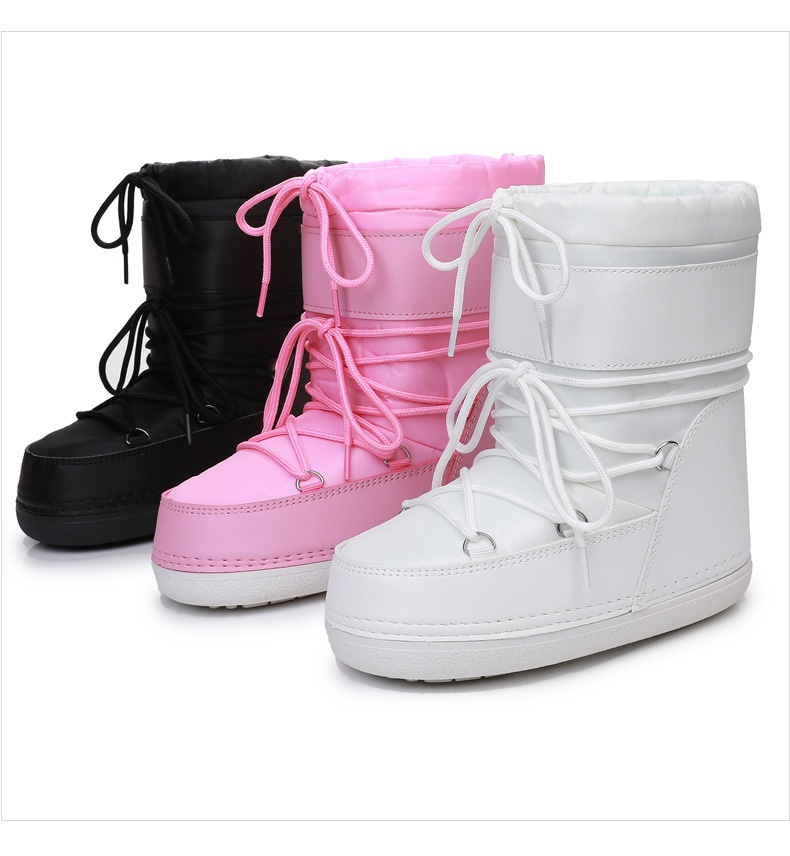 Zees Y029 Basic Waterproof Non-Slip Fabric Space 2025 New Short Thickened Warm Snow Boots Exported To Europe_voghion.com