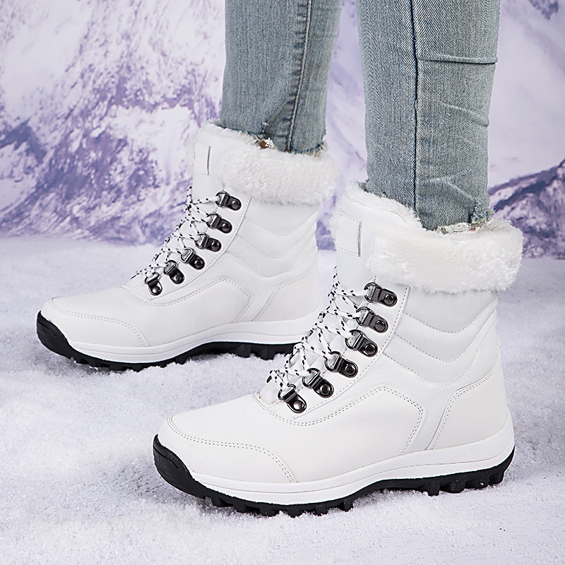 Zees Outdoor Boots 2023 Winter Warm Fleece Lined Thickened Waterproof Non-Slip Northeast Snow Village Skiing Big Cotton Shoes_voghion.com