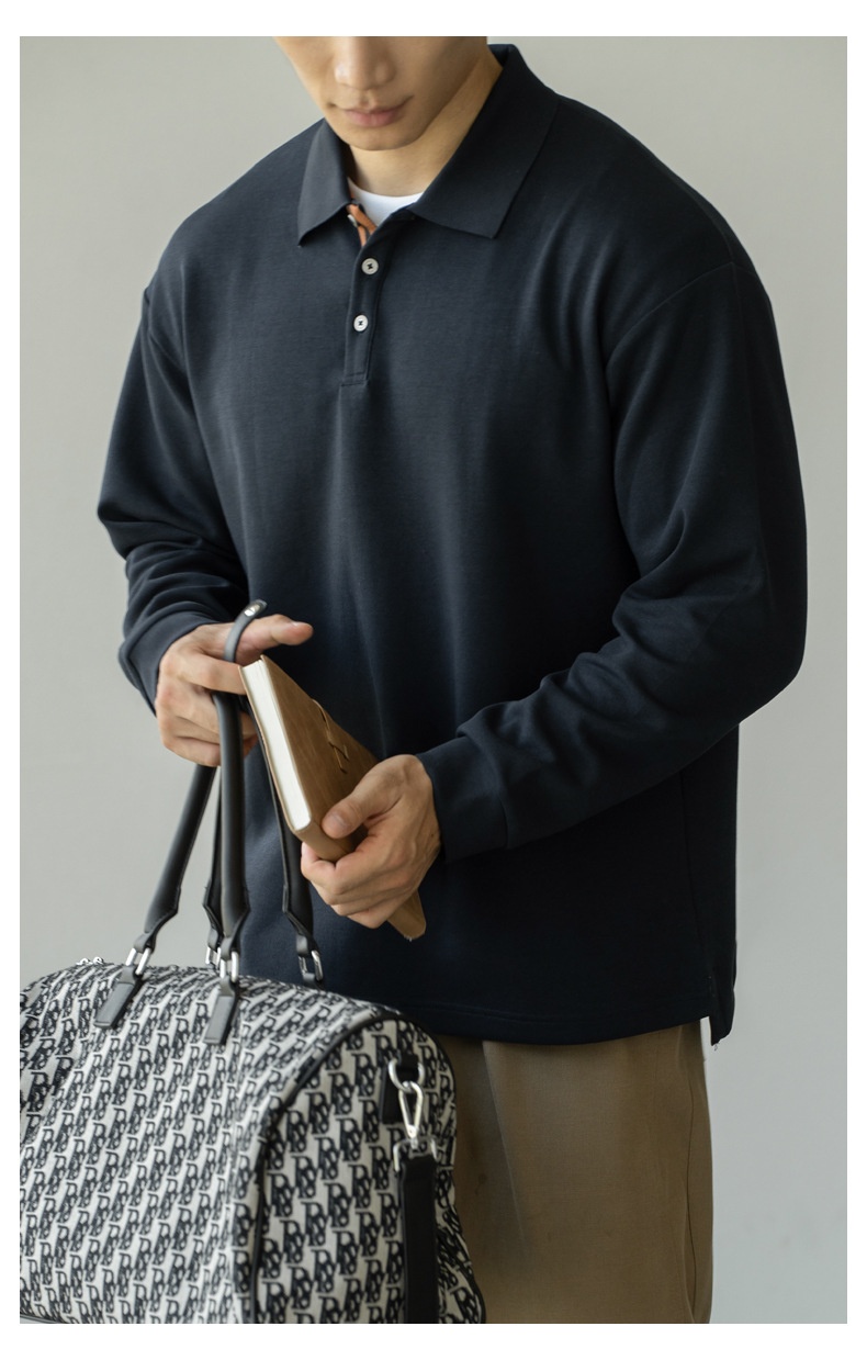 ragazzo Ragazzo Vecchio Stile Italiano in Cotone Tridimensionale con Strato d'Aria Leggero e Caldo Polo da Uomo Autunno e Inverno 2025_voghion.com