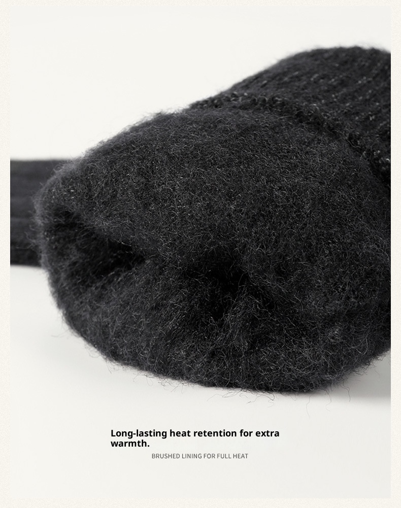 boy Boy Winter New Arctic Velvet Knitted Gloves For Men, Thickened And Warm, Non-Slip Woolen Gloves, Anti-Pilling DZ118_voghion.com