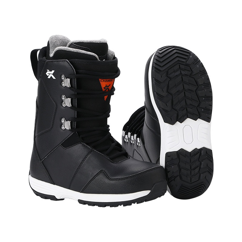 Zees Outdoor Sports Snowboard Shoes For Men Women, Traditional Lace-up Style, Beginner All-around Ski Equipment, Cold-proof_voghion.com